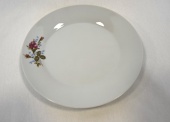 Talerz porcelanowy płytki z różą 